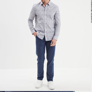 Performance Casual Stretch Chino <b>Trousers</b> for <b>Men</b> Straight Leg Eco-Friendly Quick Dry Breathable Moisture Managing Fabric - Product Image 5