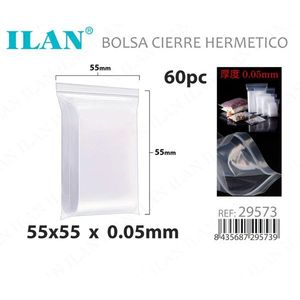 Sacchetto ermetico Ilan 55x55x0,05 mm con chiusura trasparente per piccoli oggetti - Product Image 2