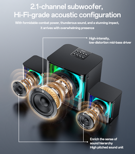 Yesido bt5.4 40W có dây/không dây chế độ kép nhiều phương pháp kết nối 2.1 kênh RGB BT loa không dây ysw41 - Product Image 4