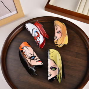 مشابك شعر جديدة بتصميم فريد من YJL للنساء والفتيات مشابك شعر بشواذ أكريليك مخصصة - Product Image 1