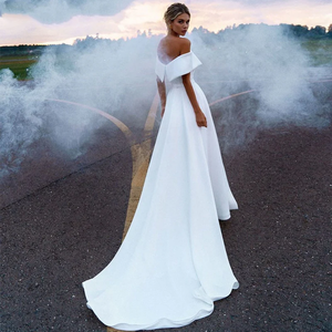 Mily <span class=keywords><strong>sposa</strong></span> MHL173 gonna staccabile con cerniera posteriore in raso abiti da <span class=keywords><strong>sposa</strong></span> abito abito da <span class=keywords><strong>sposa</strong></span> - Product Image 2