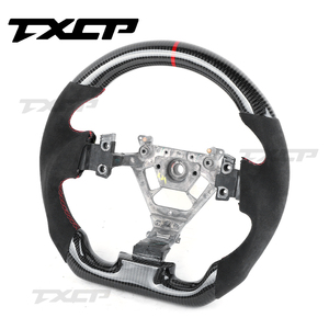 Volant personnalisé en fibre de carbone et cuir perforé 2009+ adapté à Nissan 350Z <span class=keywords><strong>370Z</strong></span> - Product Image 3