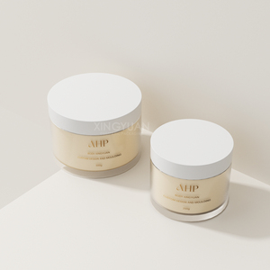 Cao cấp nhựa Kem Jar <span class=keywords><strong>200ml</strong></span> 250ml 300ml 500ml rõ ràng nặng tường cơ thể vật nuôi chà <span class=keywords><strong>container</strong></span> cho Tóc Bơ bao bì - Product Image 2