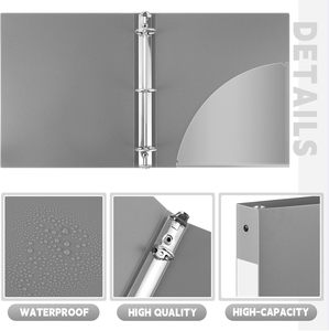 Reliure en plastique à 3 anneaux de 1 pouce, reliure souple en PP avec poche intérieure pouvant contenir 240 feuilles pour les fournitures scolaires en classe - Product Image 3