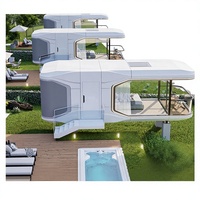 Capsule Spatiale Modulaire Préfabriquée Intégrée Mobile Modèle E5 pour Hôtel, Camping, Gîte, Chambre de Vacances en Zone Scénique, avec vue sur les étoiles