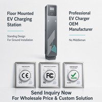 Cargador de Vehículos Eléctricos Tipo 2, 11kw, 7kw, 22kw, Tipo 1, Tipo 2, NACS, GB, Inteligente, OCPP, APP, RFID, CE, LCD, OEM, IP65, Estación de Carga Doméstica, Proveedor de Fábrica