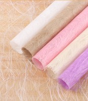 Papier de Doublure Intérieur Multicolore Fait Main à Motifs Floraux, Papier Texturé de Haute Qualité en Fil de Soie, Papier d'Emballage pour Fleurs