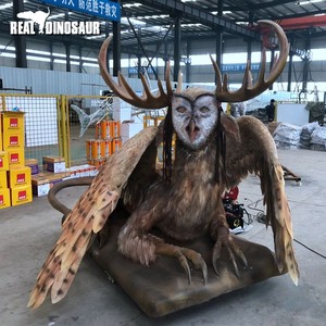 Estatua de Búho Animatrónico de Tamaño <span class=keywords><strong>Real</strong></span> con Control Remoto y Estructura Metálica para Parques, Centros Comerciales y Áreas de Aventura - Product Image 3