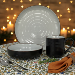 Hot Selling High-End Classic Dinnerware Sets Ceramic Porcelain Stoneware Customizable Premium Quality Eco-Friendly <b>Freezer</b> Safe - Product Image 2