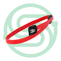 Kabel SATA III 35cm dengan Pengunci Lurus ke Sudut Kanan 90 Derajat, Kabel Data Kecepatan 6Gbps untuk HDD