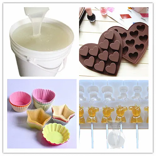 Translucent platinum cured silicone rubber RTV-2 liquid silicone rubber for food grade molds making