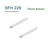 Ams-OSRAM SFH 229 Photodiode PIN en silicium 3 mm Époxy transparent 380-1100 nm Capteur optique à large spectre pour lumière ambiante et infrarouge