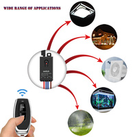Commutateur numérique domotique GLC Two Gang Télécommande AC 120V/220V Télécommande sans fil pour commutateurs de télécommande
