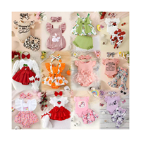 Ensemble barboteuse bébé 100 % coton 2026, manches longues, fermeture à boutons-pression, bonnet et bavoir, 3 pièces, unisexe, vêtements pour nouveau-né, vente en gros, OEM, en stock