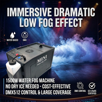 Machine à brouillard bas DELIFX 1500W à base d'eau, professionnelle, avec contrôle DMX pour mariage, scène, fête, événement
