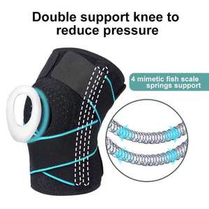 Genouillère de compression respirante en néoprène à rotule ouverte avec logo personnalisé pour le fitness unisexe et le soulagement de la douleur - Product Image 4