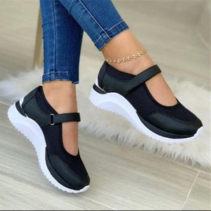 Nuovo arrivo scarpe <span class=keywords><strong>donna</strong></span> comfort scarpe basse casual scarpe bianche sneaker <span class=keywords><strong>zeppa</strong></span> piattaforma popolare - Product Image 3