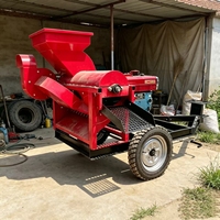 Décortiqueuse de maïs en acier, machine à décortiquer le maïs, moteur diesel, prise de force de tracteur, capacité 4000-6000 kg/h, garantie 1 an, utilisation facile, usage domestique