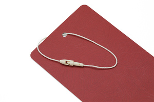 Hangtag chuỗi vòng lặp tùy chỉnh với chuỗi cho logo của bạn Giá nhựa thẻ bán buôn đầu đạn treo tag Polyester chuỗi - Product Image 6