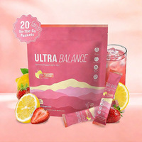 Poudre d'électrolytes équilibrés ultra-équilibrée, antioxydante, favorise le calme, soutient la santé du cortisol, 20 sachets