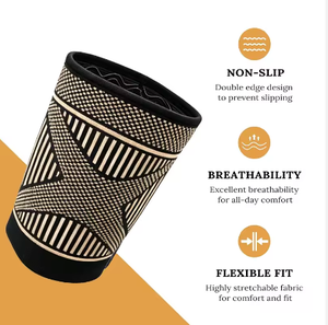 Manchon de compression réglable premium pour bras, support de poignet antidérapant pour athlètes, sportifs, basketball, fitness et entraînement - Product Image 2