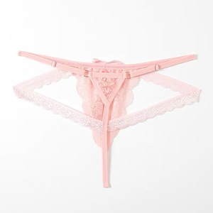 Ropa Interior Masculina, Tanga de Encaje, Color Rosa, Cintura Baja, Spandex, Lencería Erótica - Product Image 2