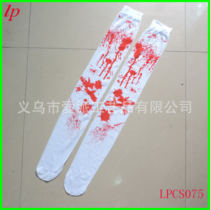 Medias hasta el muslo con efecto de sangre, transparentes, accesorios de disfraz de Halloween para mujer, LPCS046 - Product Image 3