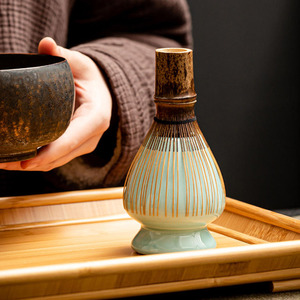 Fouet à matcha en <span class=keywords><strong>bambou</strong></span> personnalisé, Chasen japonais, fouet à poudre de thé vert pour la cérémonie du thé, ensemble matcha, vente en gros pour les cafés - Product Image 4