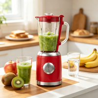 Nouveau design, mixeur électrique en verre, mixeur portable pour smoothies, mixeur alimentaire multifonction haute vitesse pour la cuisine à domicile