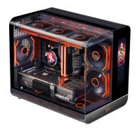 OEM Mid Tower Gaming PC Case Aluminum Alloy MATX Desktop Computer Chassis with Tempered Glass Side Panel Window