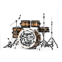 Professional 2025 Jazz Drum Set 5-Pc-Birch Wood Shells W/ Cowhide Heads for Studio & Live Touring