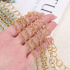 Cadena de Eslabones Abiertos de Acero Inoxidable 304 para Joyería DIY, Conector de Extensión para Pulseras y Collares, Unisex, Uso Diario, Acero Dorado - Product Image 2