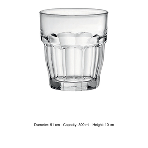แก้วร็อคบาร์ DOF 39 cl Bormioli Rocco สูง 10 ซม. เส้นผ่านศูนย์กลาง 9.1 ซม. - Product Image 3