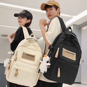 กระเป๋าเป้สะพายหลังสไตล์เรโทรเรียบง่าย ความจุเยอะ เหมาะสำหรับนักเรียนมัธยมต้น มัธยมปลาย และมหาวิทยาลัย ใช้ได้ทุกโอกาส - Product Image 1