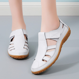 Sandalias de Plataforma Retro Hechas a Mano para el Verano 2025, Zapatos de Mujer con Suela Suave, Estilo Casual, Sin Cordones, para una Generación de Mujeres - Product Image 4