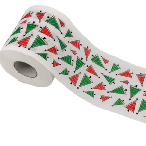 Papier toilette en pâte de bois vierge à 100%, papier toilette pour salle de bain, papier toilette personnalisé imprimé pour Noël - Product Image 1