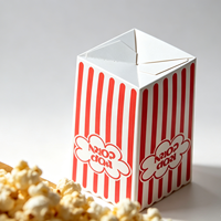 Boîte à popcorn personnalisée sur le thème d'Halloween, boîte à collation pliable, conteneur pour frites, bac de rangement