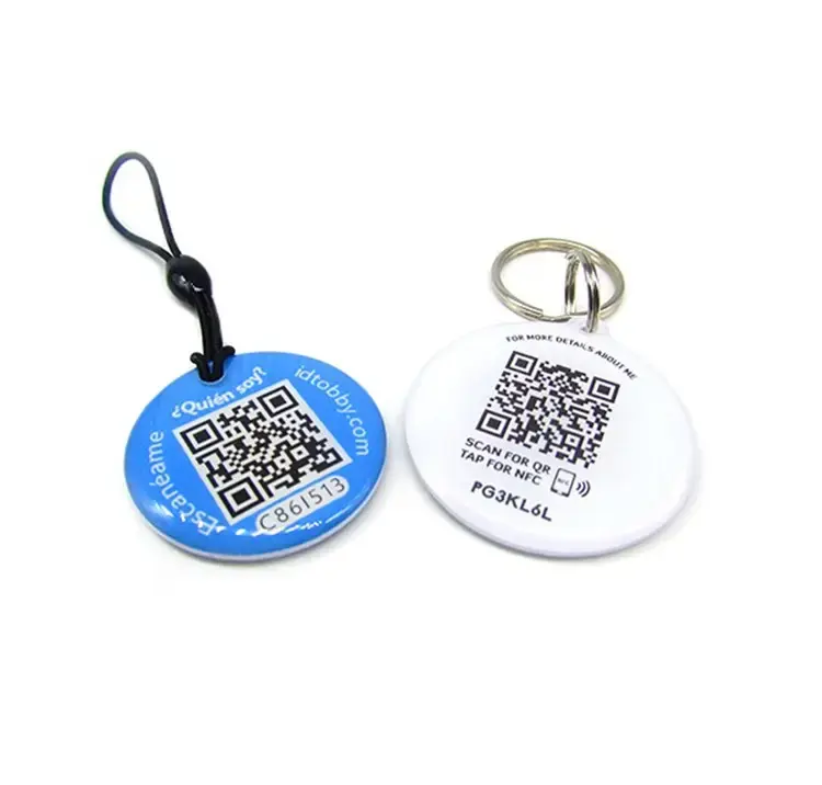 Smart Touch NFC NTAG213/NTAG216 чип-блок QR-код находит pet ID tag Забавный ошейник анти-потерянный ПЭТ эпоксидный тег для кошки собаки