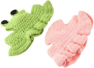 Chapeaux pour animaux de compagnie en laine tissés à la main, écologiques, personnalisés, en crochet, forme d'animaux de dessin animé mignons, été-printemps, petites et moyennes tailles, vente en gros - Product Image 5
