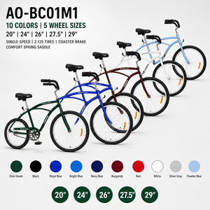<b>Cheap</b> Single Speed Steel Lowrider Beach Cruiser Bike with Full Shockproof Frame and 20" Wheels / Wholesale City Bike - Product Image 2