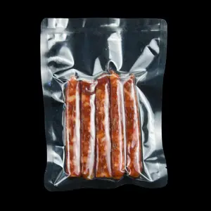 high temperature plastic vacuum packaging clear retort pouch bag