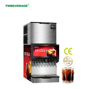 Fontaine à soda commerciale TWBEVERAGE avec machine à glaçons pour boissons froides dans la restauration rapide - Product Image 1