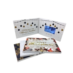Cartes de vœux vidéo LCD pour festivals, <span class=keywords><strong>design</strong></span> charmant, 4,3 pouces, carte cadeau en papier, cadeau d'affaires, impression offset 4 couleurs, amour - Product Image 6