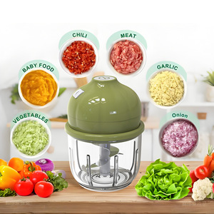 Presse-ail électrique Ningbo, mini robot culinaire, moteur 360, alimenté par batterie, portable, pour viande, légumes, aliments pour bébés - Product Image 1
