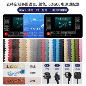 Massage Chair Railless Eight Point Massage With Music Function <b>Remote</b> <b>Control</b> Gray Off White Black <b>Plug</b> In Home Use - Product Image 5