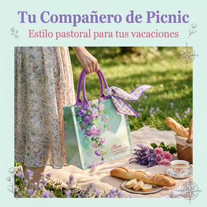 Bolso <span class=keywords><strong>de</strong></span> Lona Estampado <span class=keywords><strong>de</strong></span> Rosas Personalizado, Gran Capacidad, Estilo Francés, para <span class=keywords><strong>Compras</strong></span> y Regalos - Product Image 3