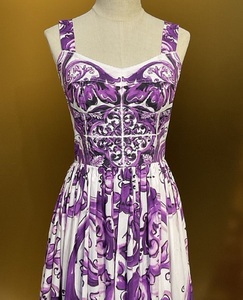 Vestido Largo de Noche XXL, Primavera 2026, para Fiestas y Ocasiones Especiales, con Tirantes Espagueti, Estampado Floral Morado, Sin Mangas, Maxi Vestido Largo - Product Image 5