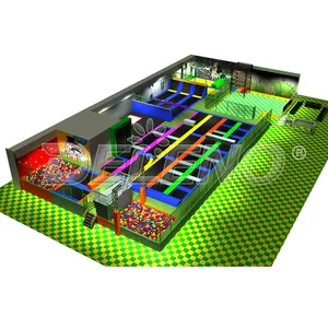 رياضة اللياقة البدنية الداخلية الترامبولين الجمباز عالية الجودة القفز التجارية كبيرة للبيع