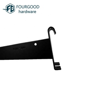 Cửa Hàng Lịch Thi Đấu Màu Đen 305Mm Duy Nhất <span class=keywords><strong>Prong</strong></span> Meshwall Hiển Thị Chrome Kim Loại <span class=keywords><strong>Gridwall</strong></span> Móc - Product Image 2