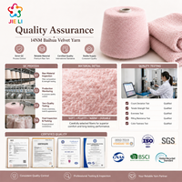 Wholesale High-quality 1/14NM Dyed Color Spun Baihua Yarn 6% Wool 61% Recycled Polyester 15% Acrylic 15% Nylon 3% Spandex Blend